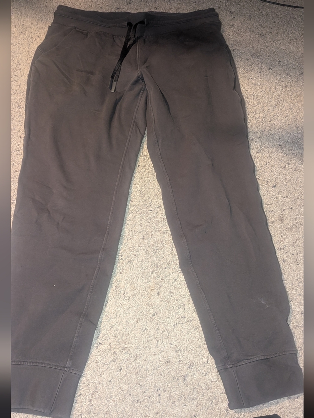 lululemon athletica Gray Track Joggers LEGGINGS SWEATPANTS WOMENS 12 $118